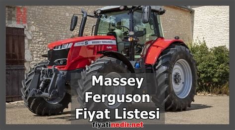 Massey Ferguson Sıfır Traktör Fiyat Listesi